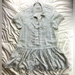 Urban Outfitters 100% cotton dress! Cute black and white plaid pattern!!